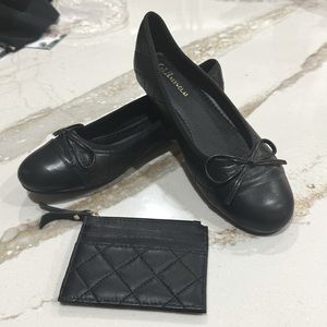 Ballet Flats & Wallet/Card Holder - Combo Set